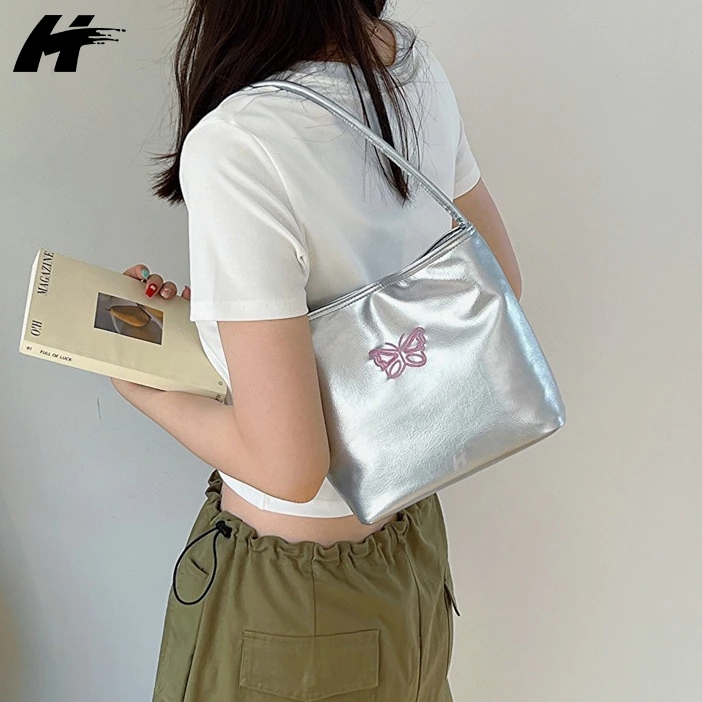 HT Shoulder bag butterfly tas y2k tote bags tas bahu Tas tangan mini bagsmart totebag