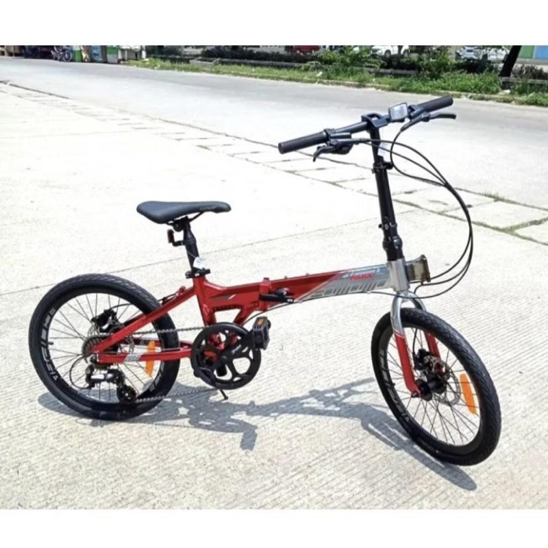 Sepeda Lipat Element 20 Inch Folding Police Texas 8 Plus