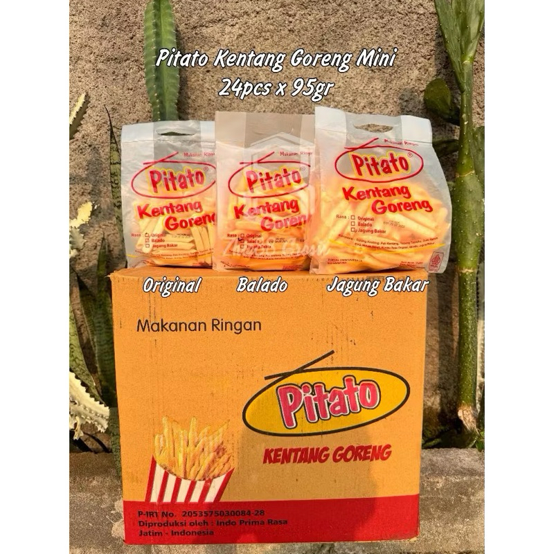 Pitato kentang goreng 95gr 1dus