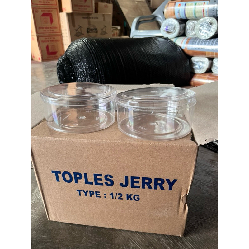 12 pcs Toples Kue Nastar 500gr/ Toples Kue Kering/ Toples Mika/ Toples Bulat