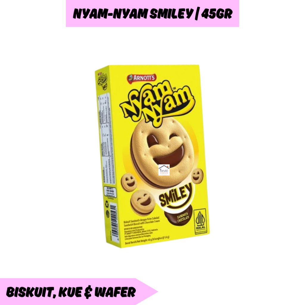 

Nyam-Nyam Smiley Biskuit Sandwich Cokelat dari Arnott's