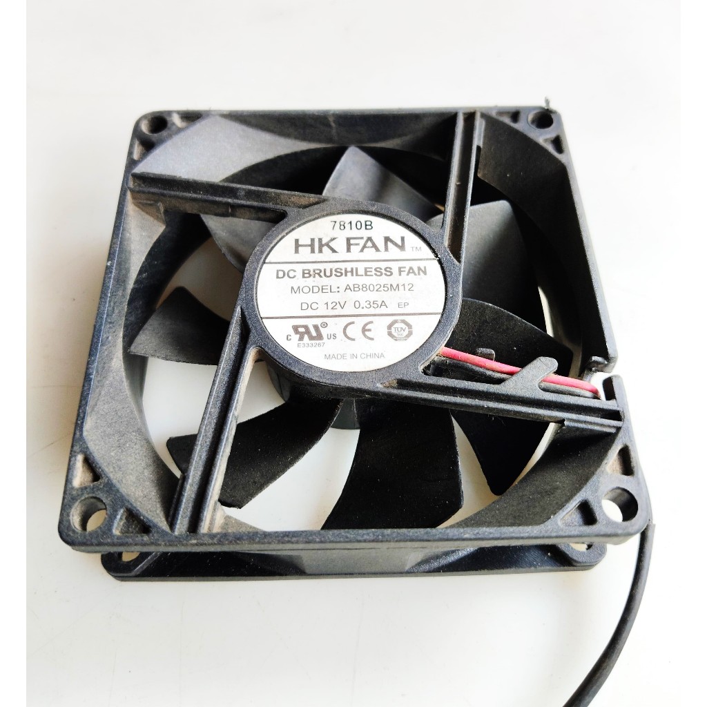 Fan dc Brushless HK 12v 0.35A 8x8x2.5cm