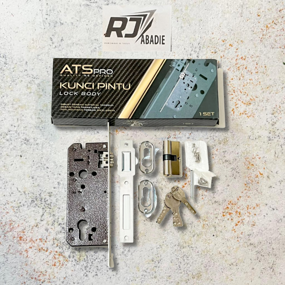 Body Pelor Pintu Rumah Besar Kunci Komputer Stainless Set ATS PRO 8545