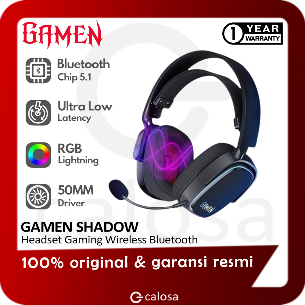 Gamen Shadow Headset Gaming WIreless Bluetooth With Mic