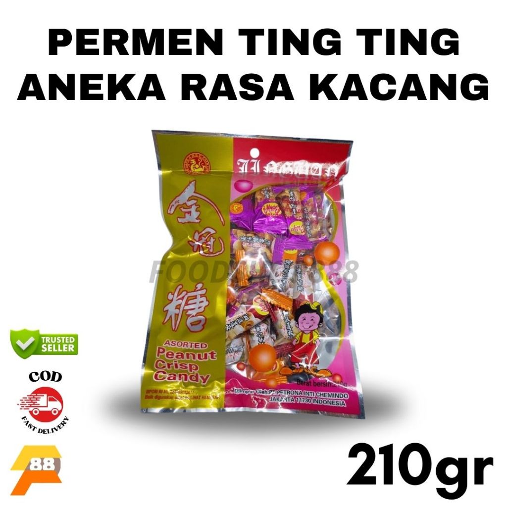 

Permen Ting Ting Aneka Rasa Kacang Chen Jiang Li 210 Gr Halal