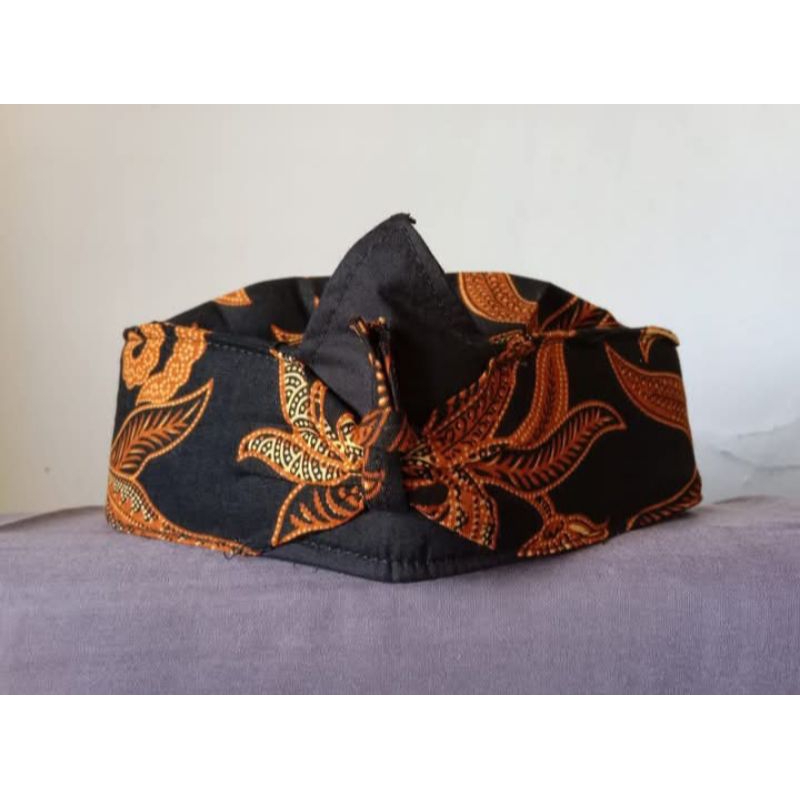 Blangkon Dewasa Motif (Random) / Blangkon Batik Tradisional Khas Jawa Barat