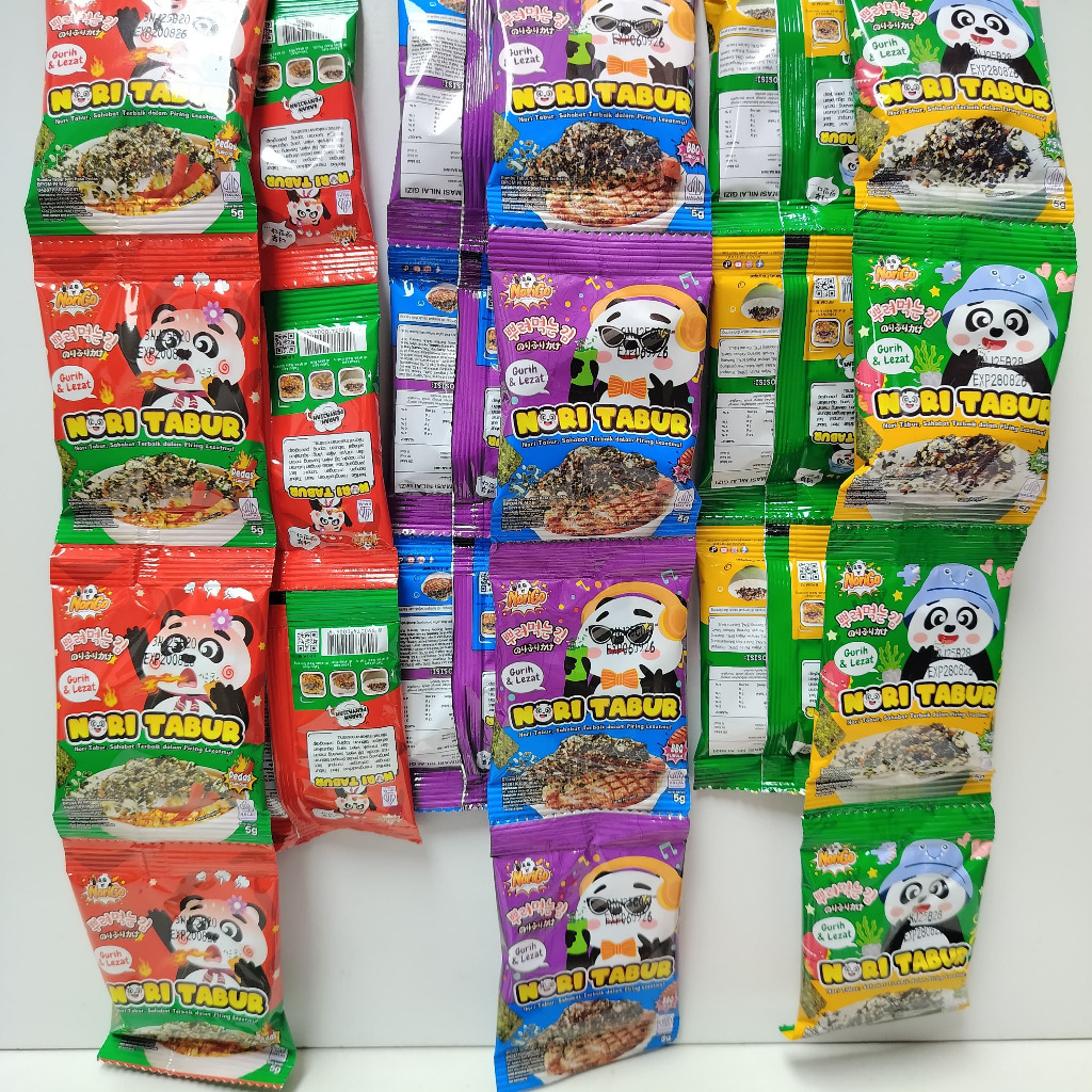 

Nori Go Tabur Seawed Tabur Makanan Ringan ( 1 Dus )
