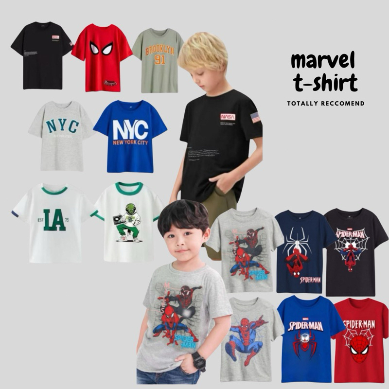 ABH439 Kaos Anak Laki Laki Marvel Wonder Kids