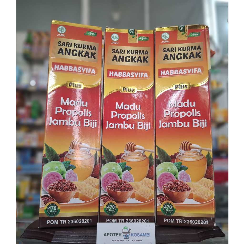 

HABBASYIFA SARI KURMA MADU ANGKAK PLUS DAUN UBI JALAR 470 GR