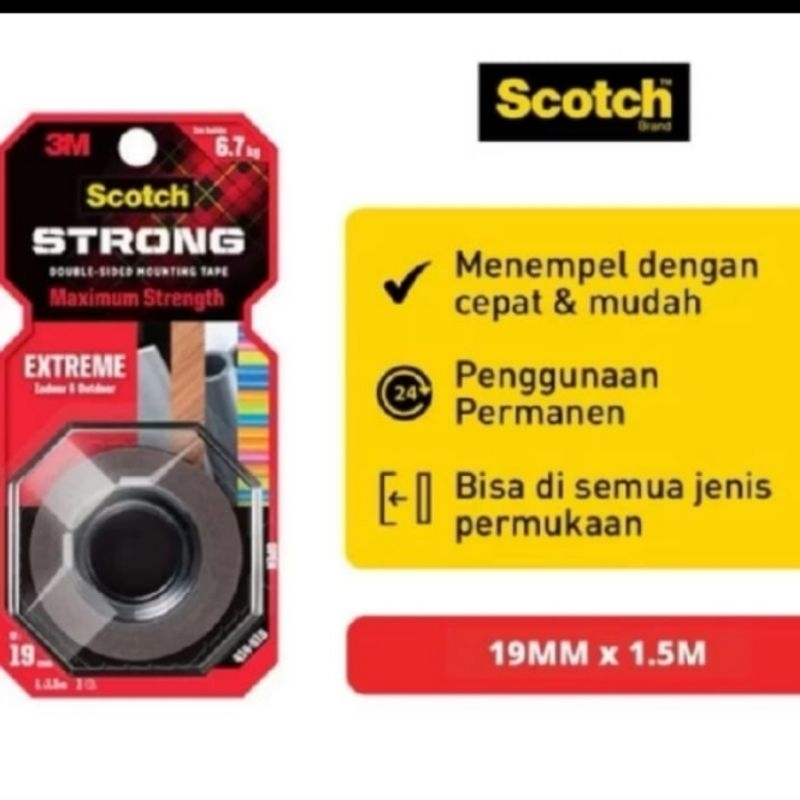 

3m double tape scothc Extreme+ perekat original usa