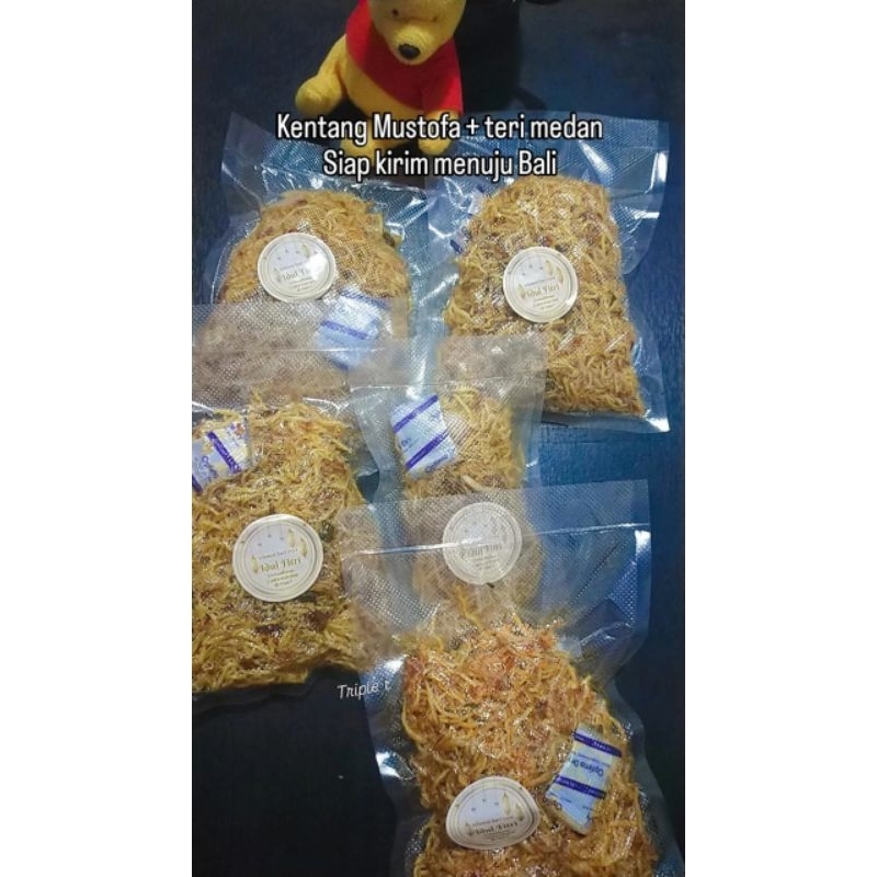 

Kentang Mustofa teri kacang, pedas manis