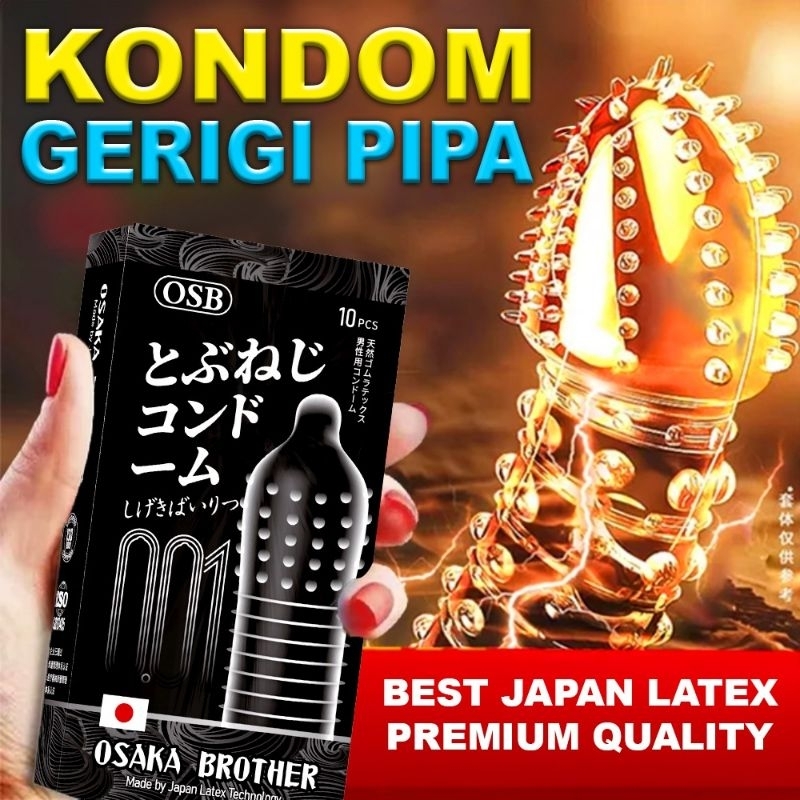 Condom Dotter Bergerigi Berduri Bergigi Premium Tipis 001