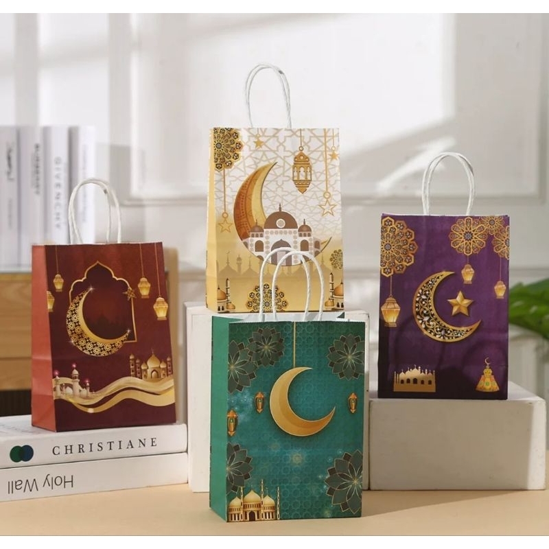 

Dalingshop Paper Bag Tas Kado IDULFITRI Motif MESJID