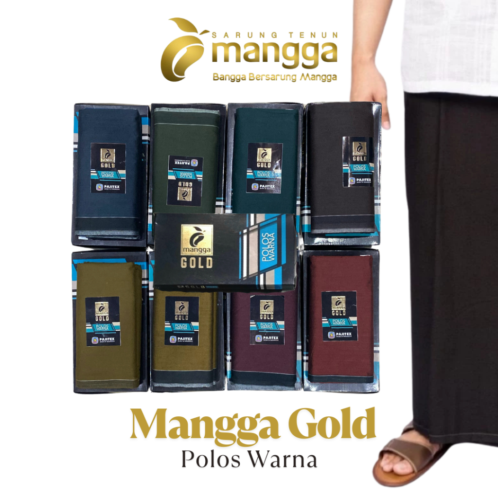 Mangga Gold Sarung Polos Warna /Pajitex Mangga Gold Polos Warna/ SARUNG MANGGA