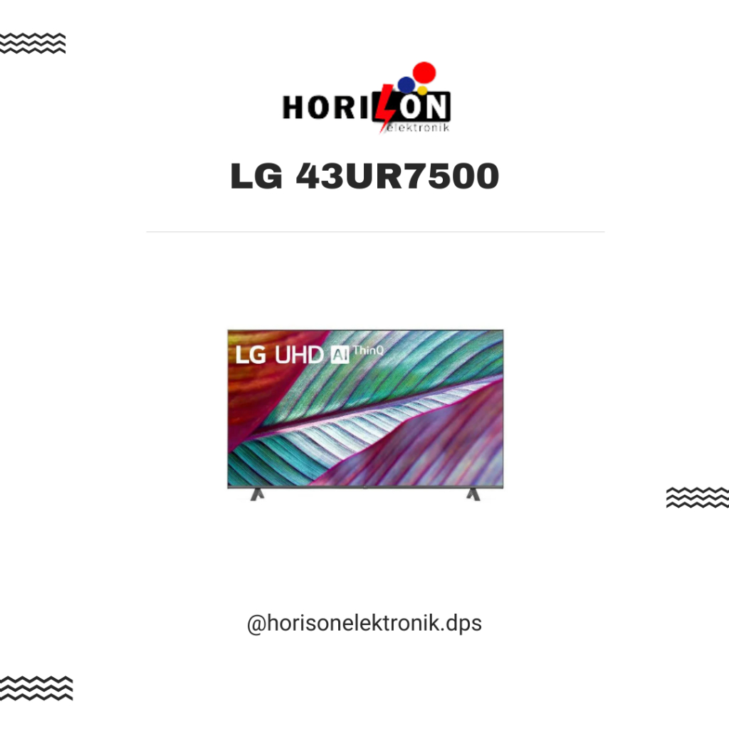 LED SMART UHD TV LG 43 INCH 43UR7500