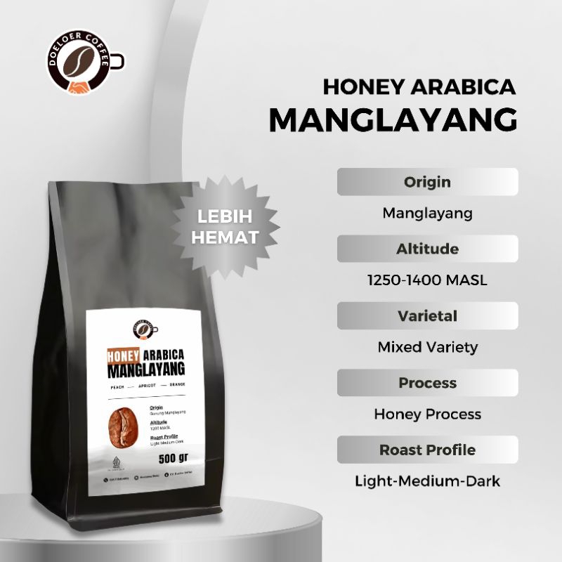 

Kopi Arabika Manglayang - Specialty Honey 500gram
