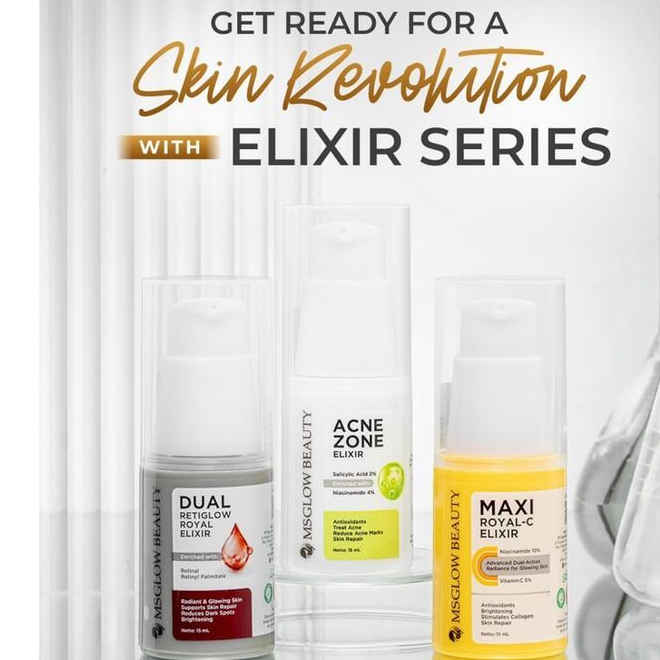 MS Glow Elixir Skin Booster Serum Series