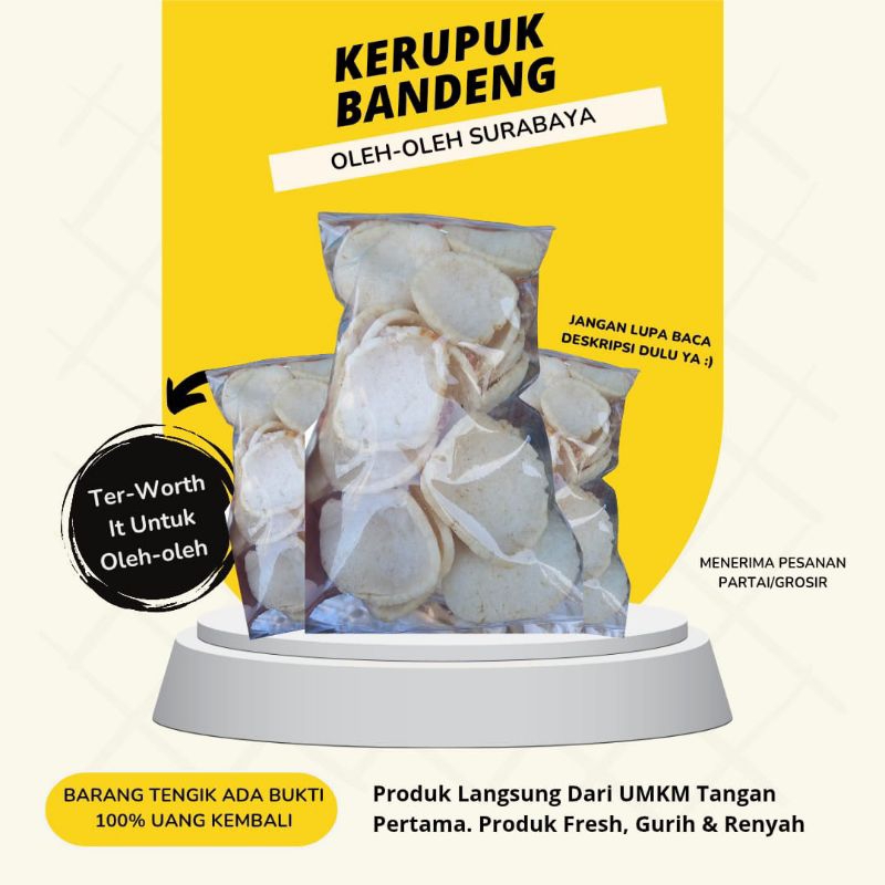 

Kerupuk Bandeng Gurih Khas Kenjeran Surabaya