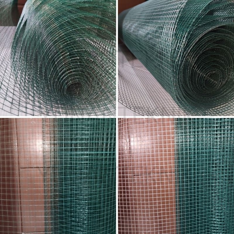 Kawat Ram Ayakan Kandang Ayam Galvanis Hijau Lapis PVC 1 Roll / 9,5 Meter