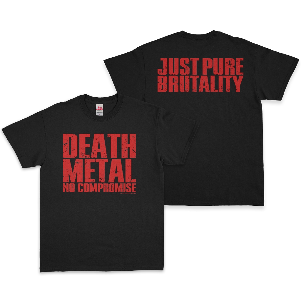 Original DEATH METAL NO COMPROMISE T-Shirt RED - Supreme Brutality