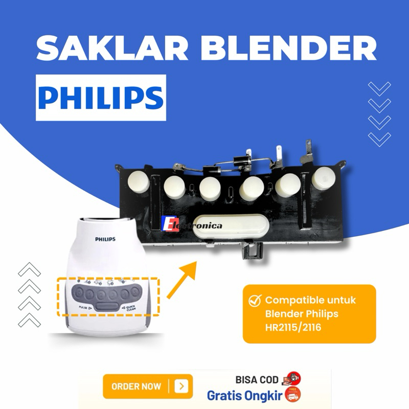SAKLAR BLENDER PHILIPS HR2115 HR2116 / TOMBOL SWITCH BLENDER PHILIPS 2115 2116