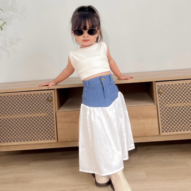 [Poupeery.Official] Jenny Skirt / rok anak perempuan / skirt anak/ long skirt anak