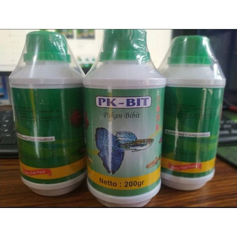 PK BIT M UNTUK IKAN HIAS KECIL PELET PK BIT M PAKAN BIBIT IKAN 200GR