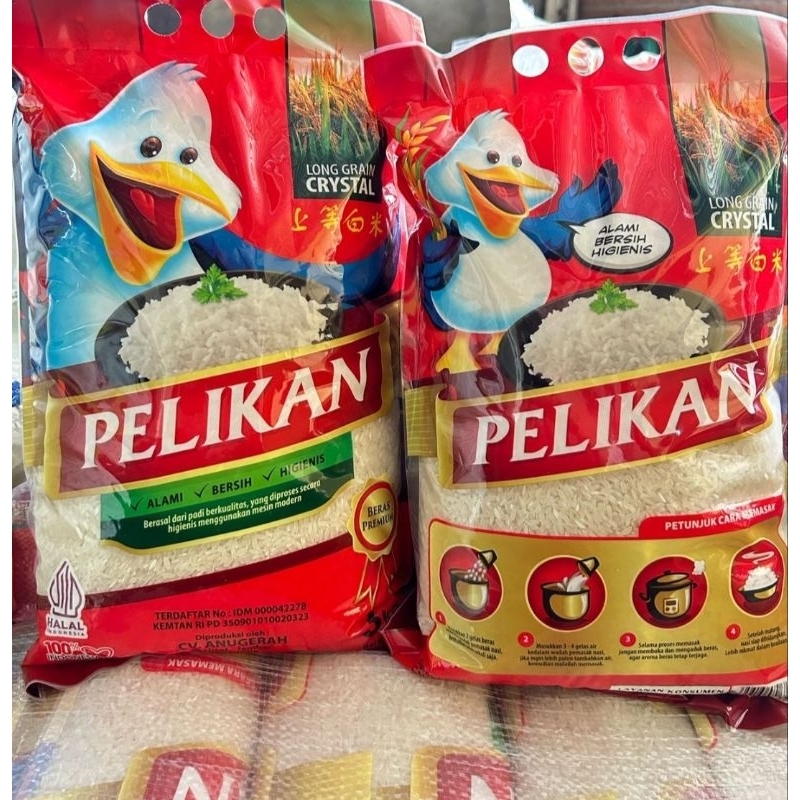 

Beras Pelikan 3 Kg dan 5 Kg