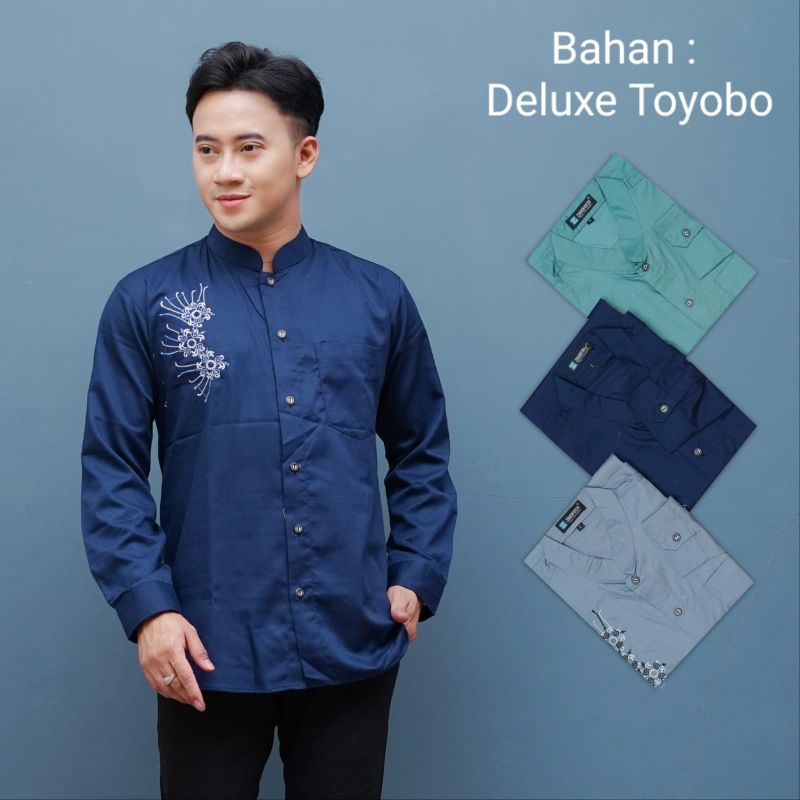Baju Muslim Koko Katun Lengan Panjang Kemko Pria Cowok