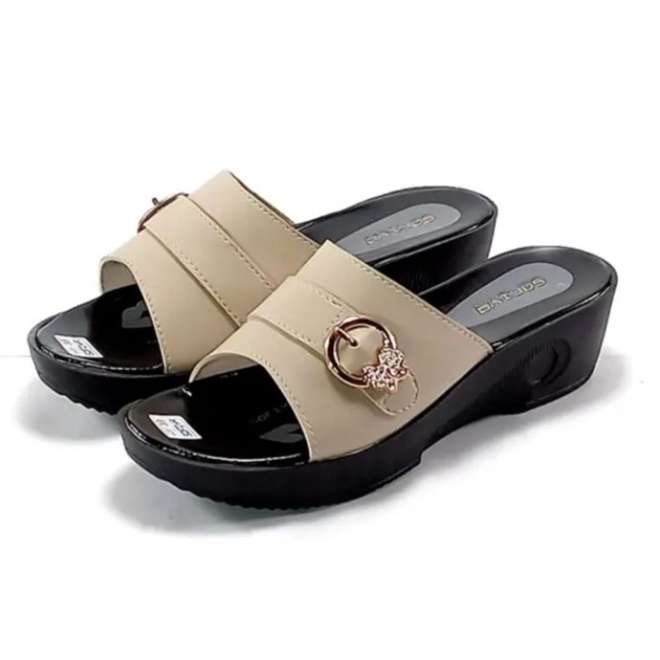 Best Sandal Sofiya Wedges Wanita Kekinian Sandal Wedges Sofiya Terbaru Sandal Wedges Wanita