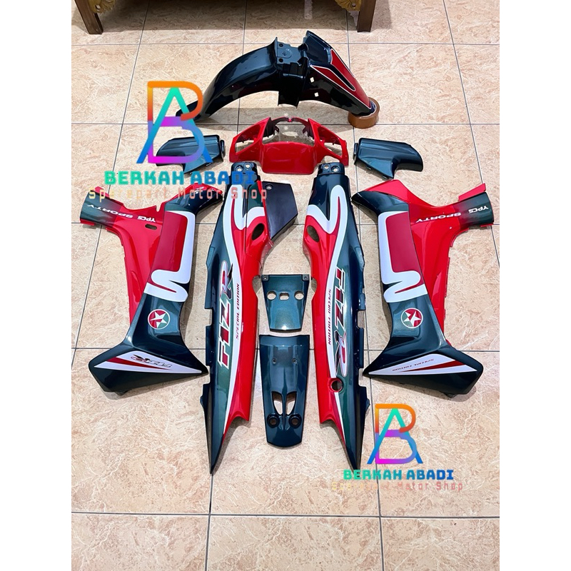 COVER BODY Full Set Halus F1ZR FizR Caltex Hijau Botol, cover body Motor Yamaha FizR.
