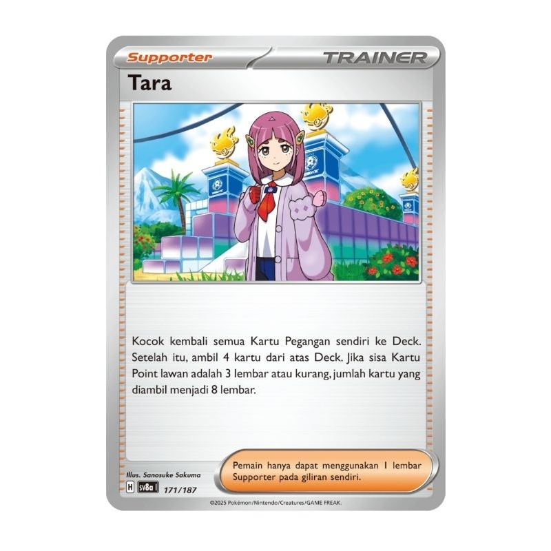 Kartu Pokemon Festival Terastal - Tara Trainer sv8a 171 /187