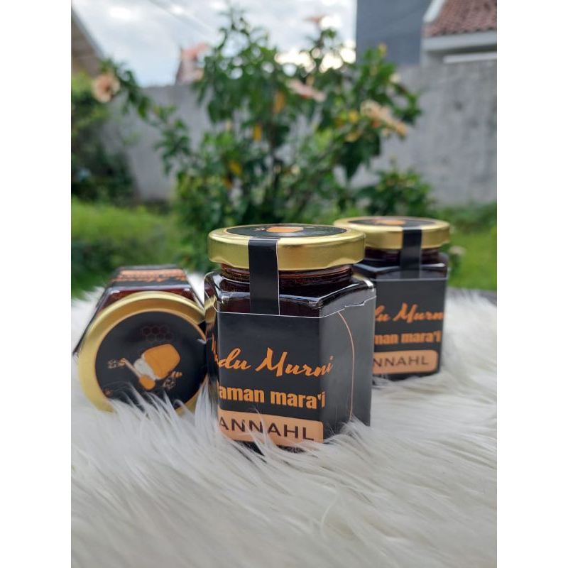 

madu yaman mara'i asli murni kemasan jar kaca 1/4kg