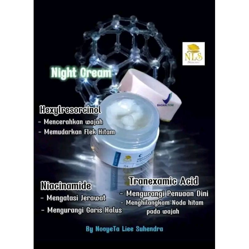 krim siang dan krim malam nls skincare