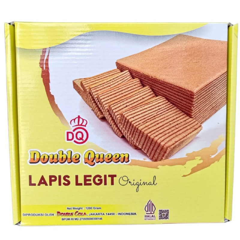 Kue Lapis Legit Double Queen | Lapis legit All Variant Ori/Cokelat/Pandan/Kaya