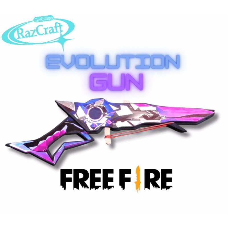 Mainan Anak Shotgun SG 2 Juta Evolution Gun FreeFire FF Peluru Karet