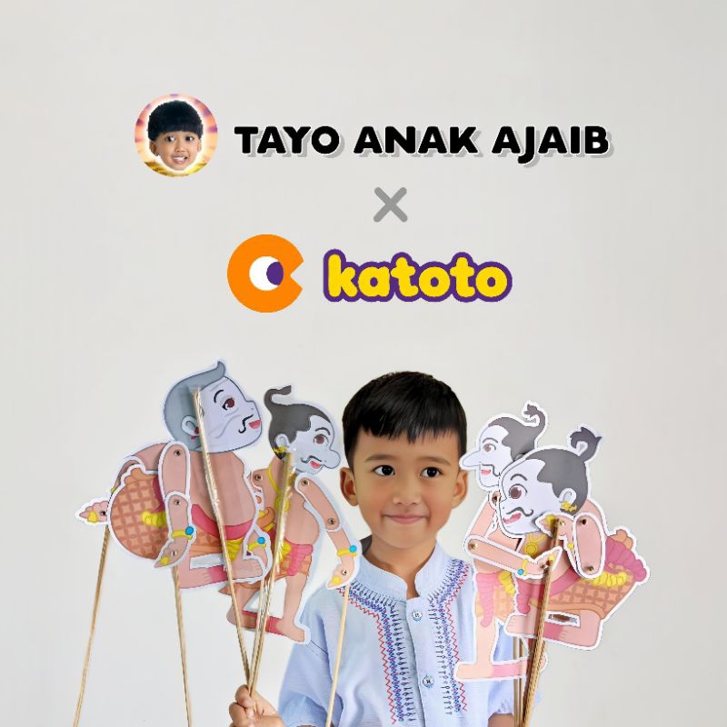 Wayang Punakawan TAYO X KATOTO - DIY Wayang Kertas