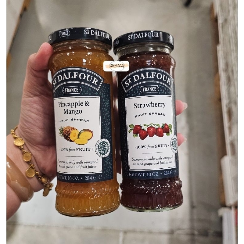 

St Dalfour fruit spread, selai buah, selai serbaguna, selai nanas, selai strawberry, selai roti