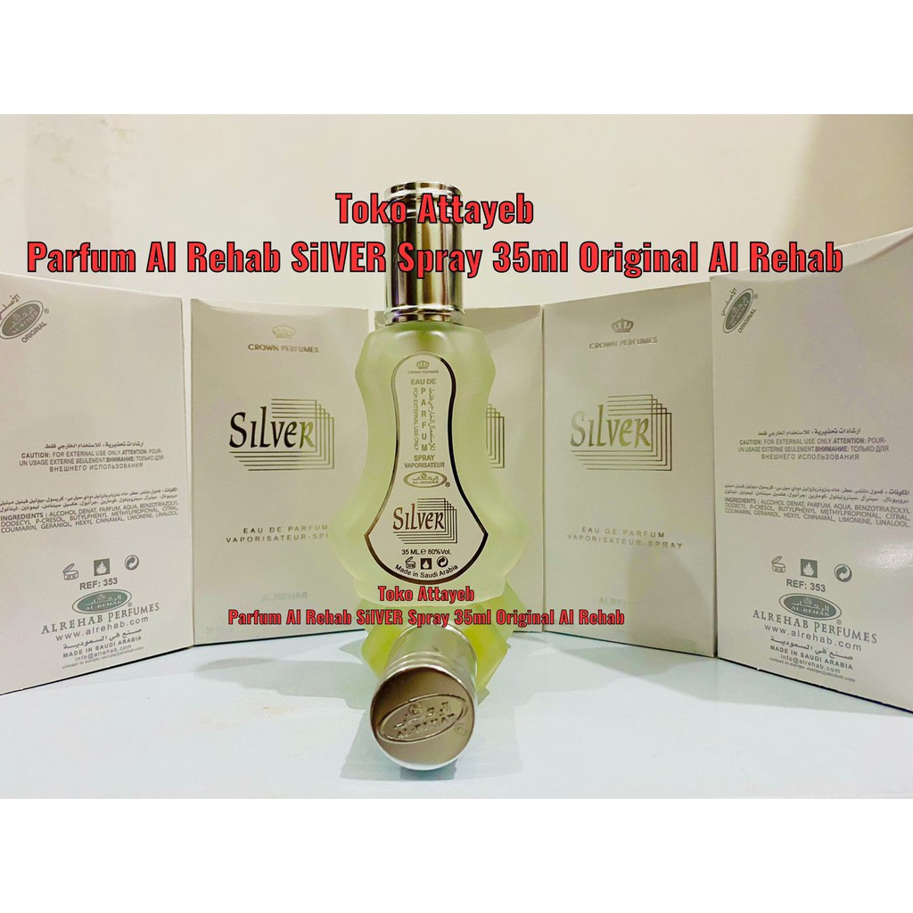 Parfum Al Rehab SilVER Spray 35ml Original Al Rehab