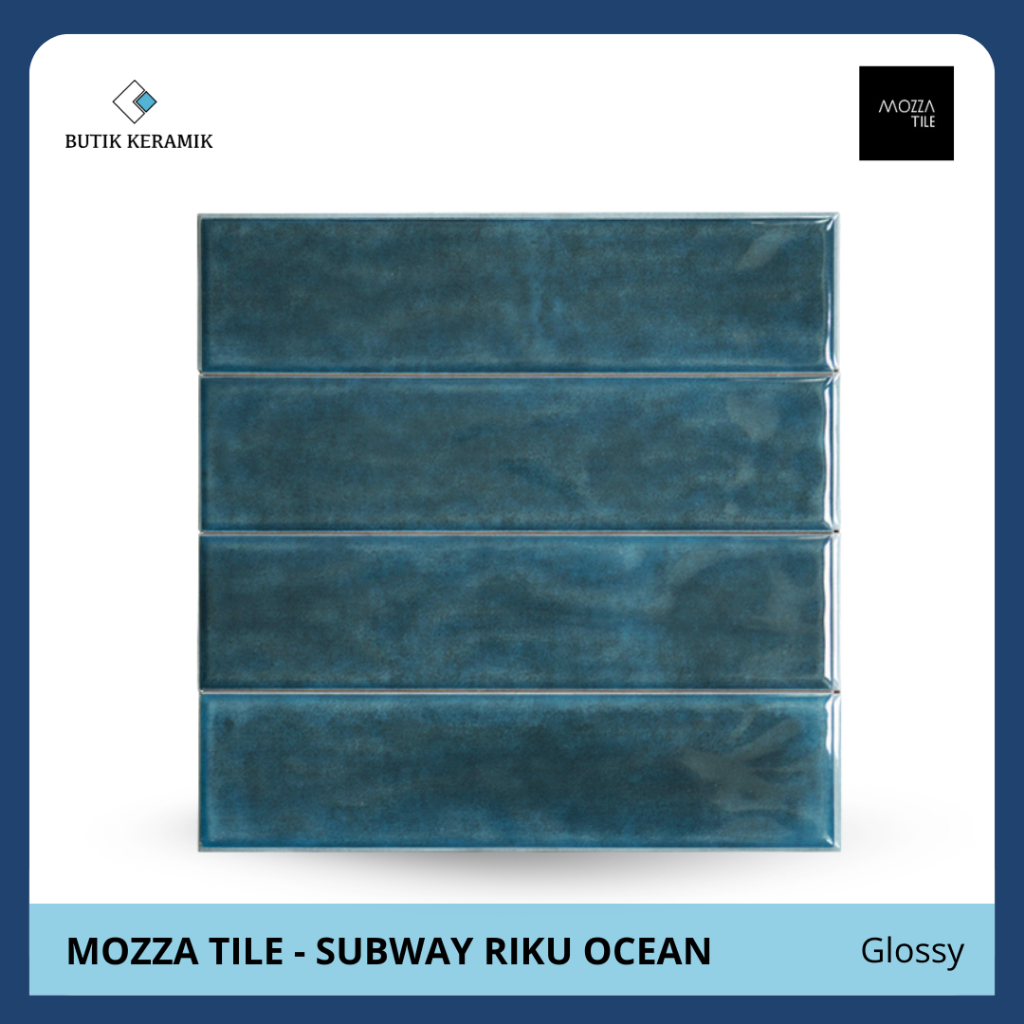 Keramik Mosaic | Keramik Mozaik | Mozza Tile | Subway Riku Series | Glossy | Keramik Dinding | Keram