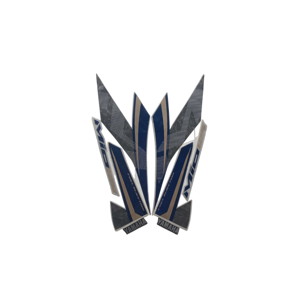 Stiker Striping Mio M3 2018 Hitam Biru List Stiker Standar Mio M3 2018 Striping Standar Mio M3 2018