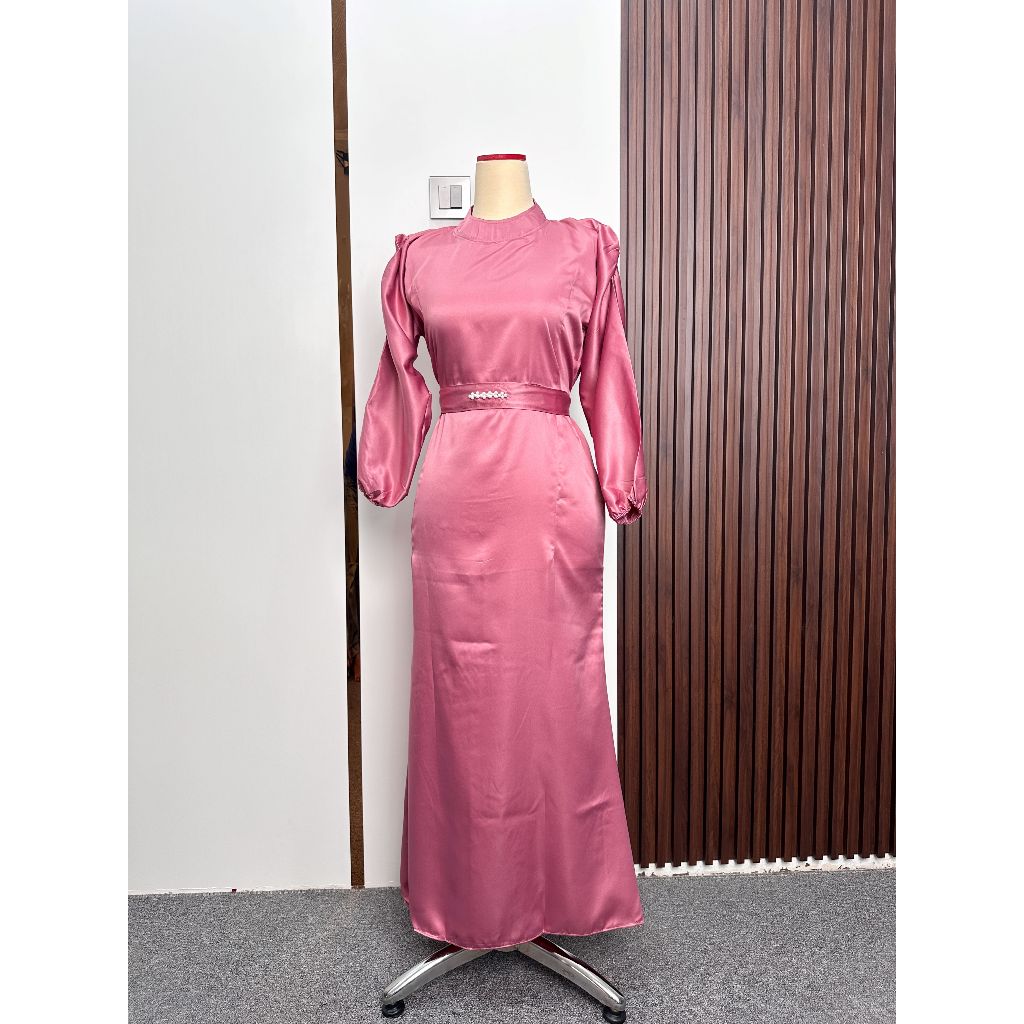 RANJANI DRESS MAXMARA SILK DRESS KONDANGAN GAUN PESTA BUSANA BRIDESMAID GRADUATION MAXI DRESS BAJU M