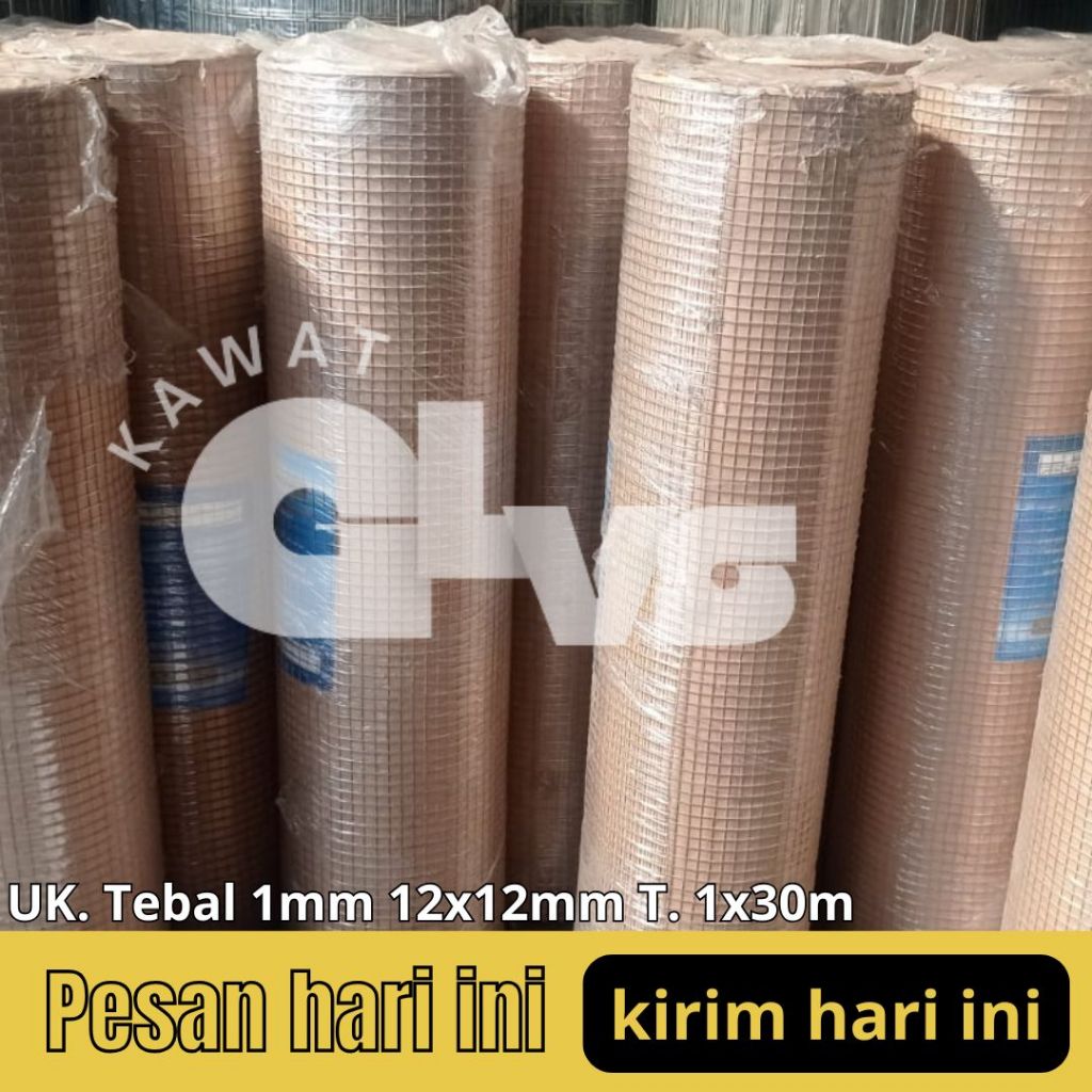 Kawat loket galvanis 1mm | lubangan 12x12mm | kawat galvanis | kandang aviary
