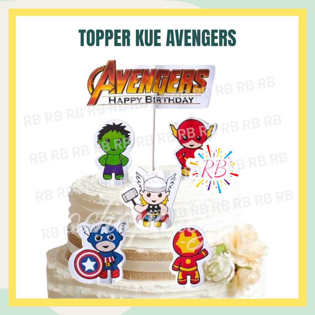 Topper AVENGERS / Hiasan Kue Avengers Super Hero