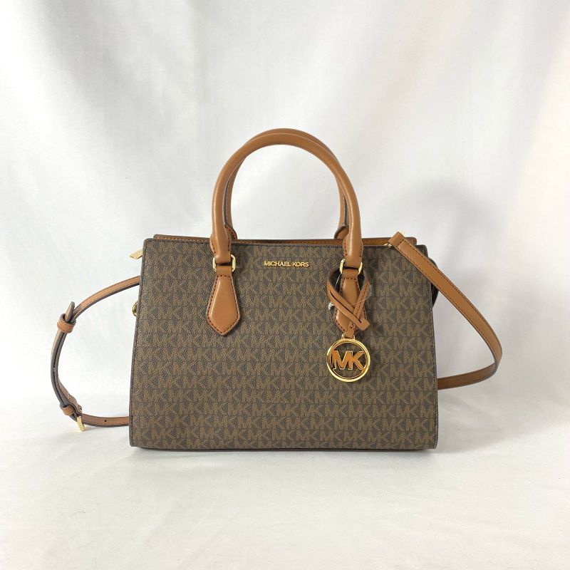MK Signature Sheila medium Satchel Brown n