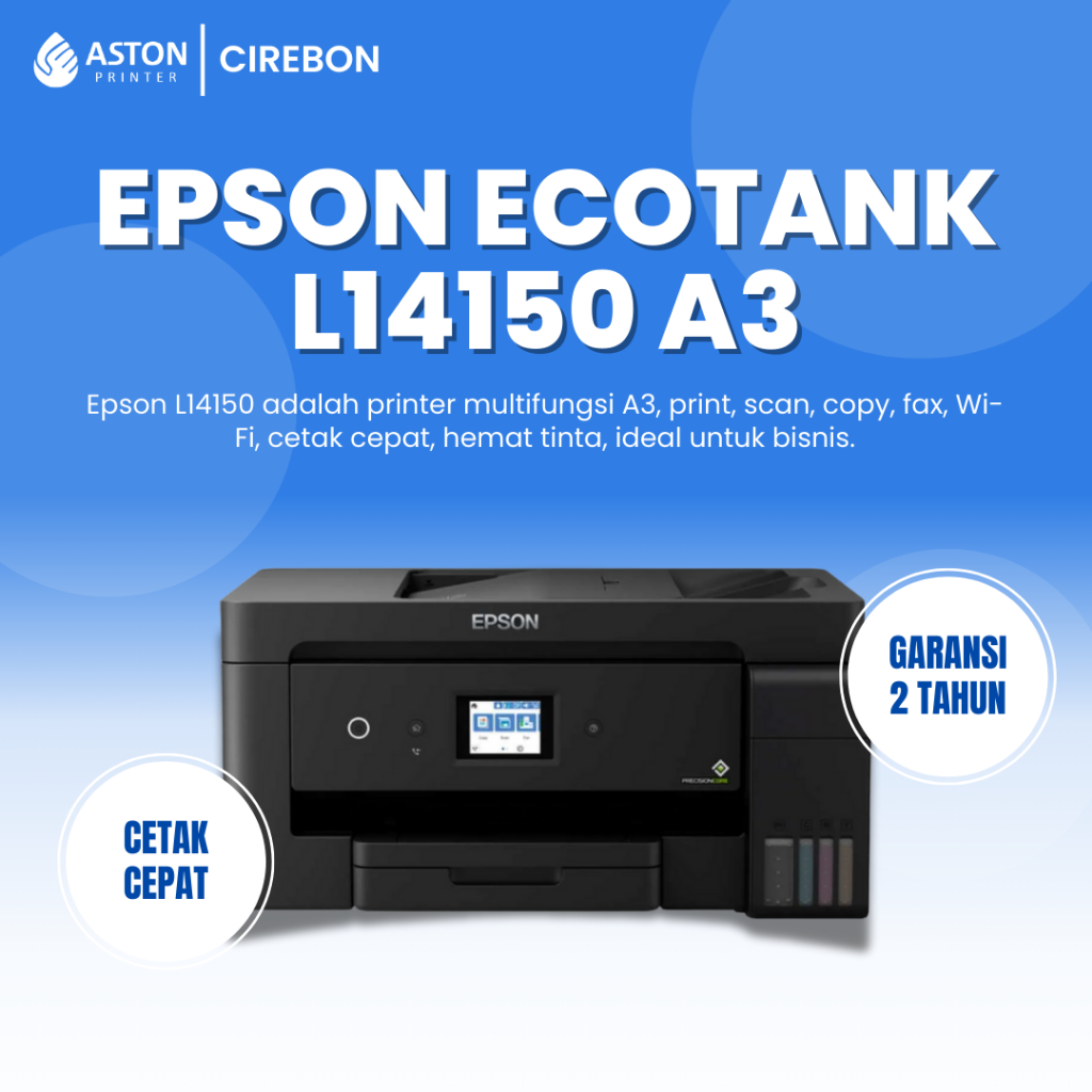 Printer Epson EcoTank L14150 -  Printer All-in-One Wireless A3+ Fax ADF Duplex