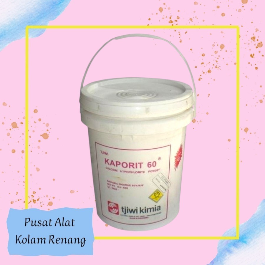 Kaporit Bubuk 60% 15Kg / Kaporit Bubuk Kolam Renang / Kaporit Penjernih Air Kolam Renang