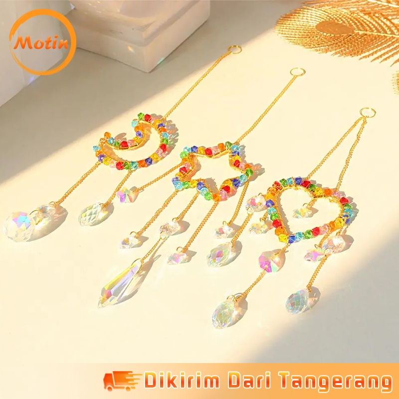 Crystal Lonceng Angin Wind Chimes Sun Catcher Wind Chime Gantungan Wind Chime