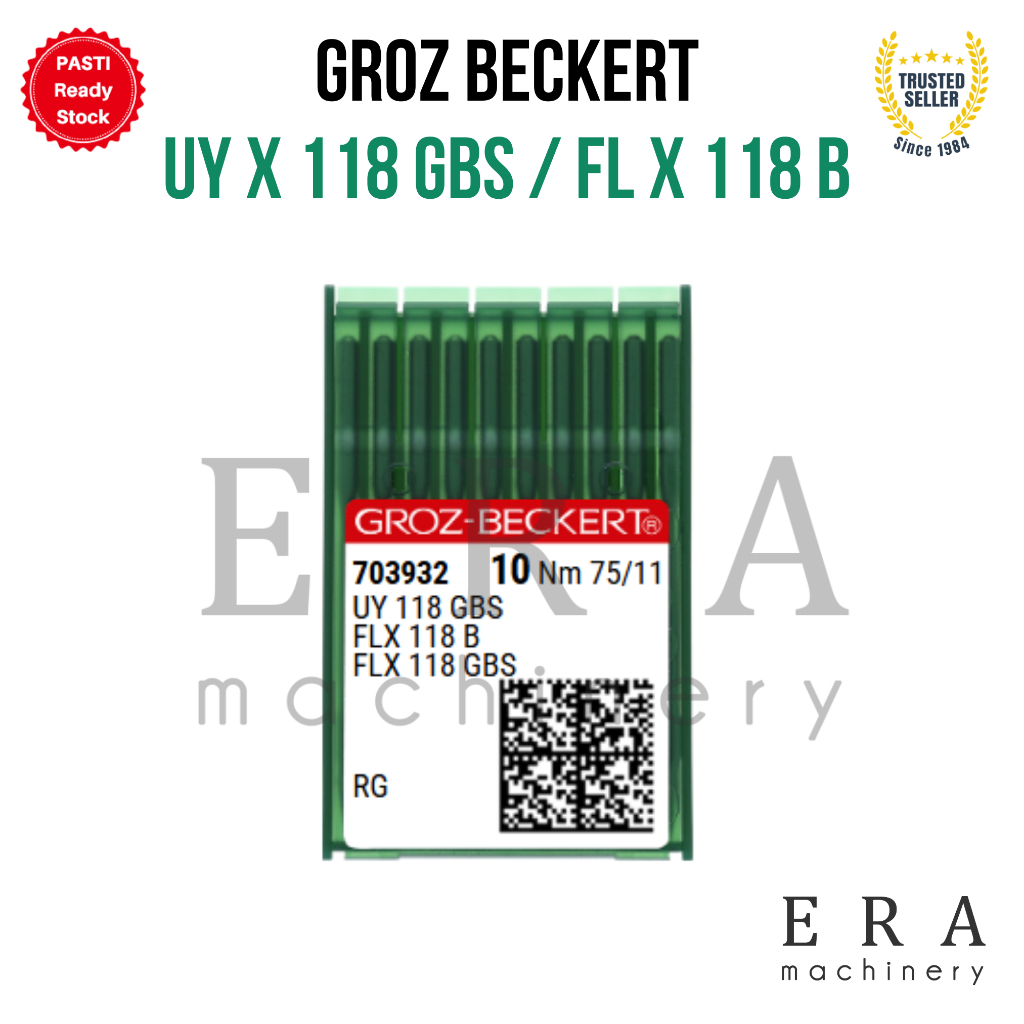 FLx118GBS UYx118GBS Jarum jahit Groz Beckert needle Asli original Jerman GB UY x 118 GBS FL x 118 B 