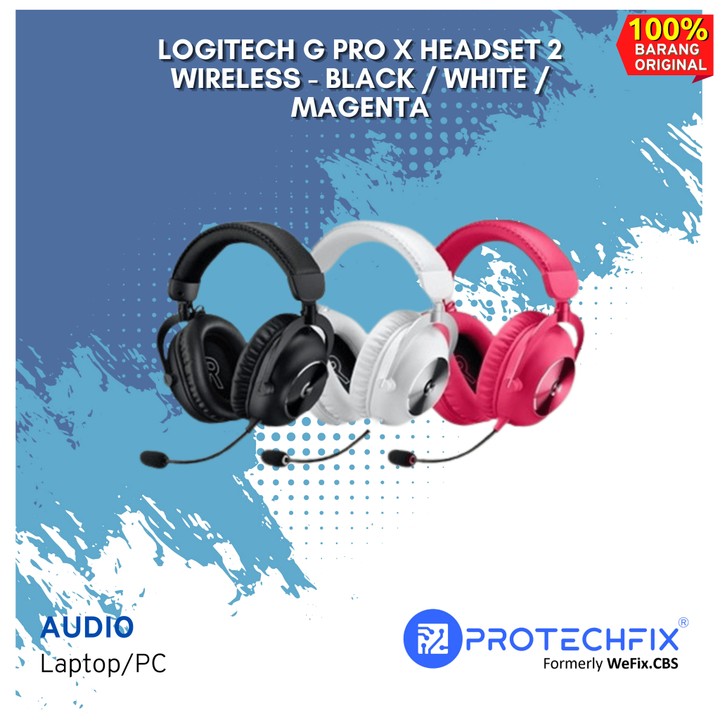 Logitech G Pro x Headset 2 Wireless - Black / White / Magenta